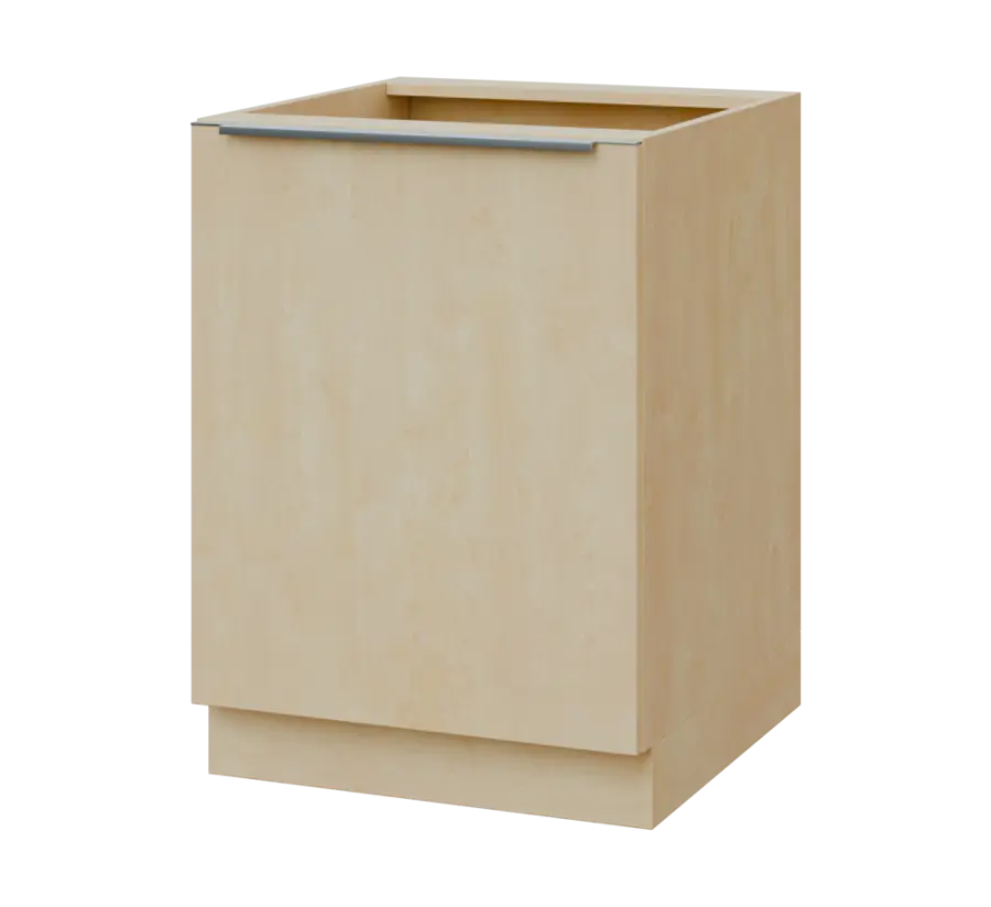 SIS - 6D spodní skříňka, 1-dveřová, levá, 870x600x600, bříza světlá